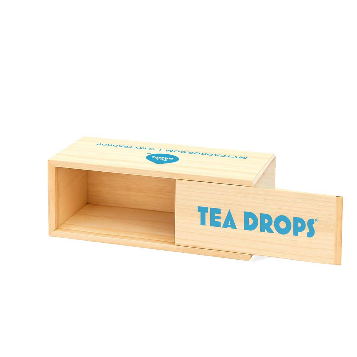 Large Wooden Tea Box (Holds 25 Tea Drops)
