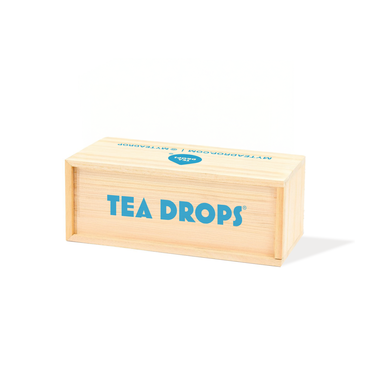 Large Wooden Tea Box (Holds 25 Tea Drops)